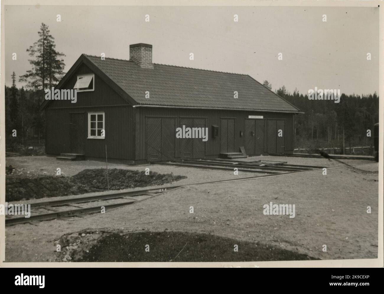 Fire tool storage at Kåbdalis Stock Photo Alamy