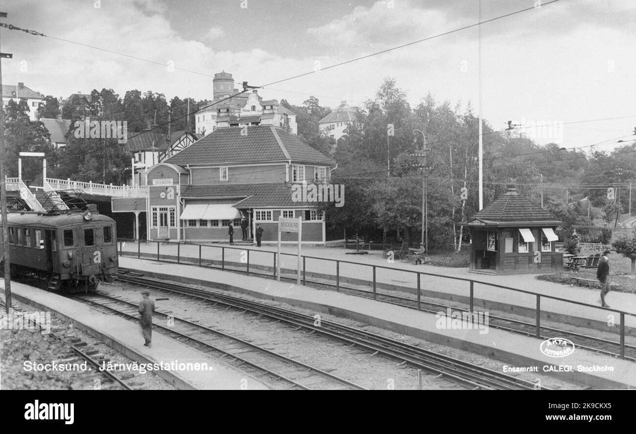 Rimbo Stockholm - Rimbo Railway, SRJ Motorvagn 17 Stock Photo - Alamy
