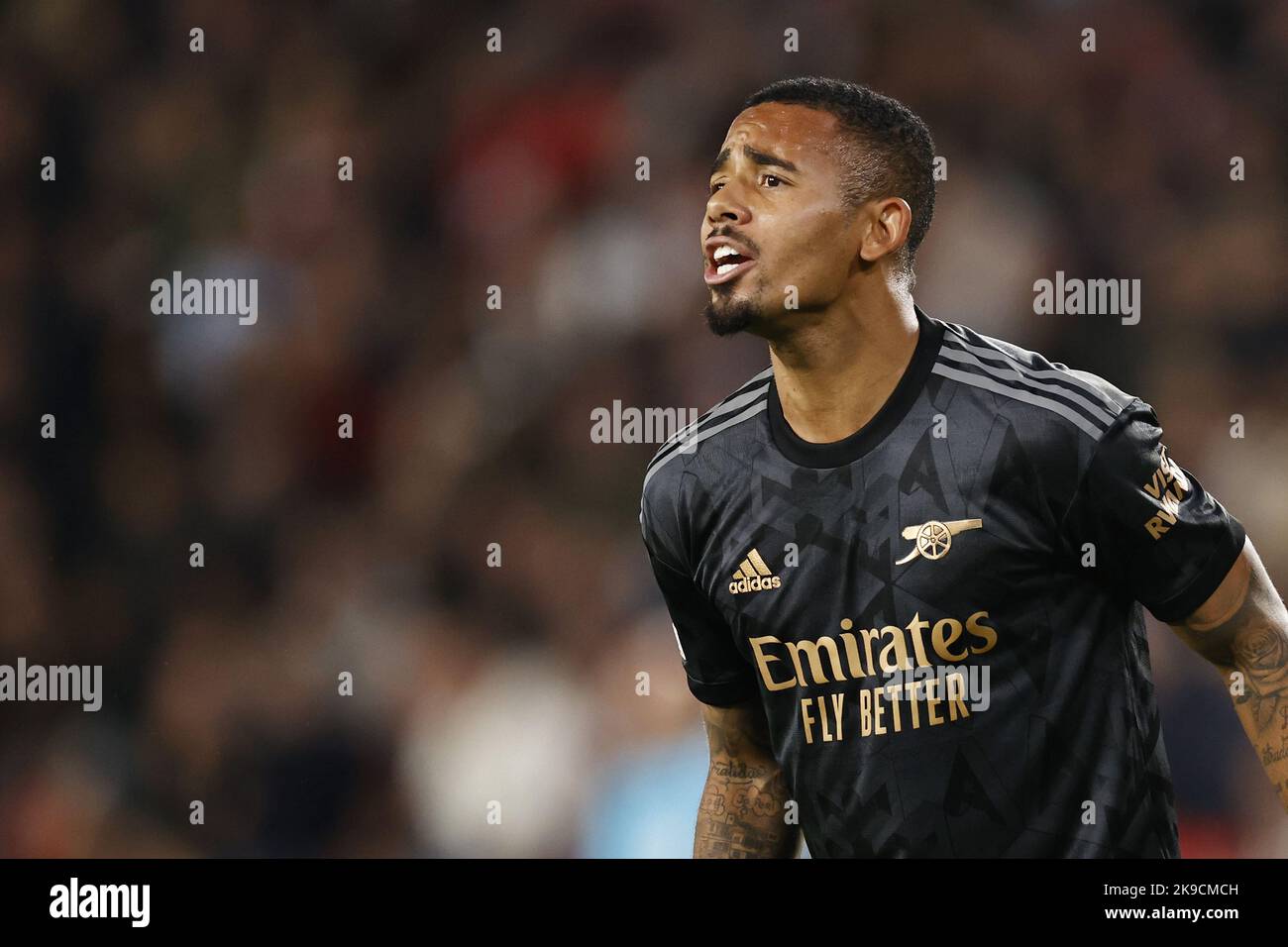 Eindhoven, Netherlands. 27th Oct, 2022. EINDHOVEN - Gabriel Jesus of Arsenal FC during the UEFA Europa League Group A match between PSV Eindhoven and Arsenal FC at Phillips Stadium on October 27, 2022 in Eindhoven, Netherlands. ANP | Dutch Height | MAURICE VAN STONE Credit: ANP/Alamy Live News Stock Photo