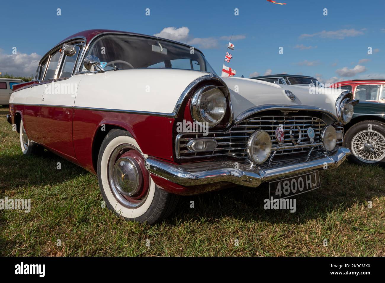 Tarrant Hinton.Dorset.United Kingdom.August 25th 2022.A restored vintage Vauxhall Cresta is on display at the Great Dorset Steam Fair Stock Photo