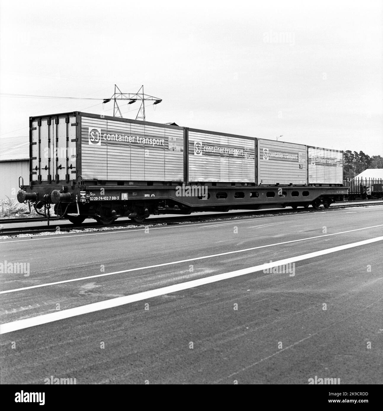 State Railways, SJ SLPS. Container terminal Stock Photo - Alamy