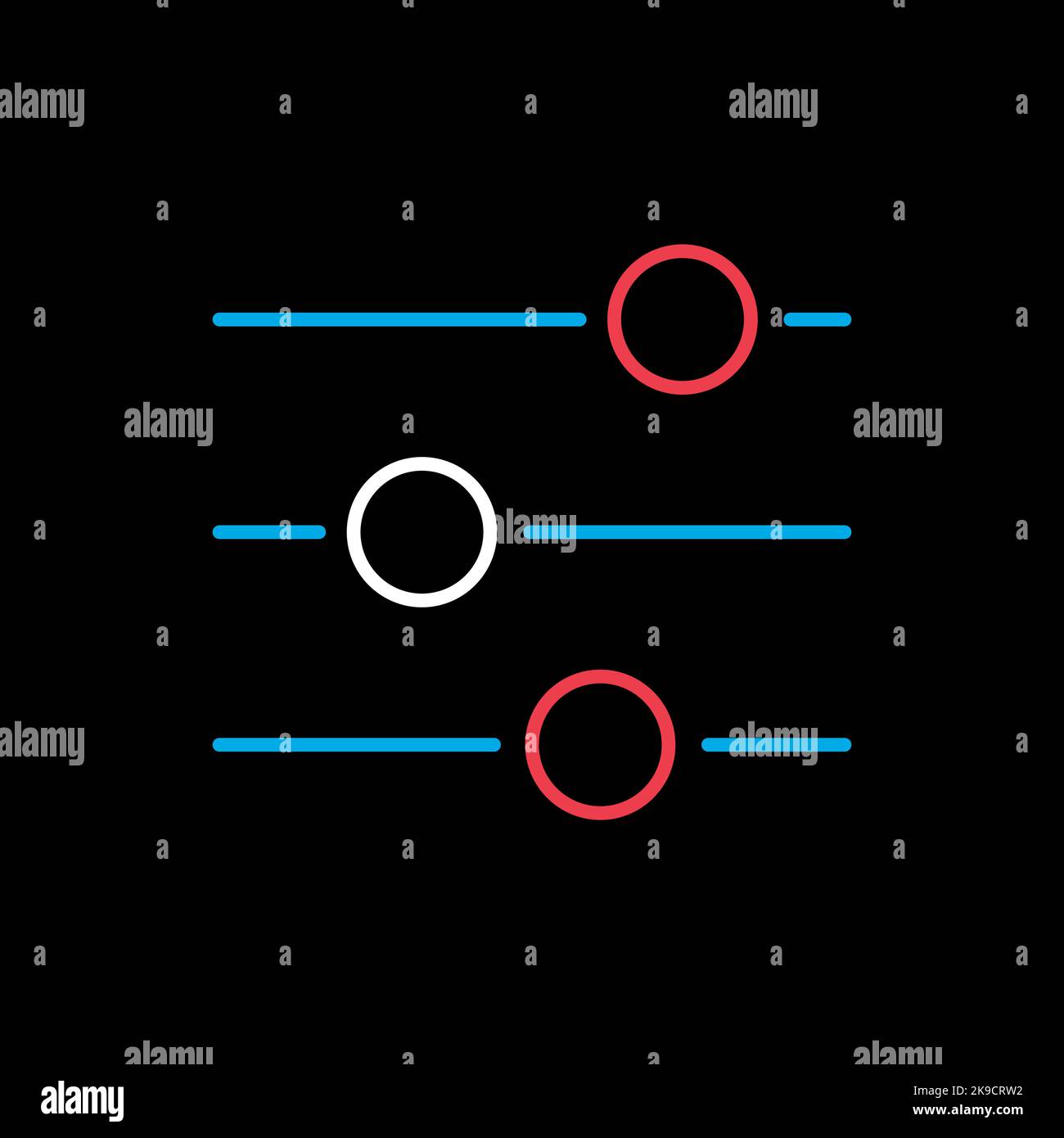 Equalizer vector on black background icon. Music sound wave symbol ...