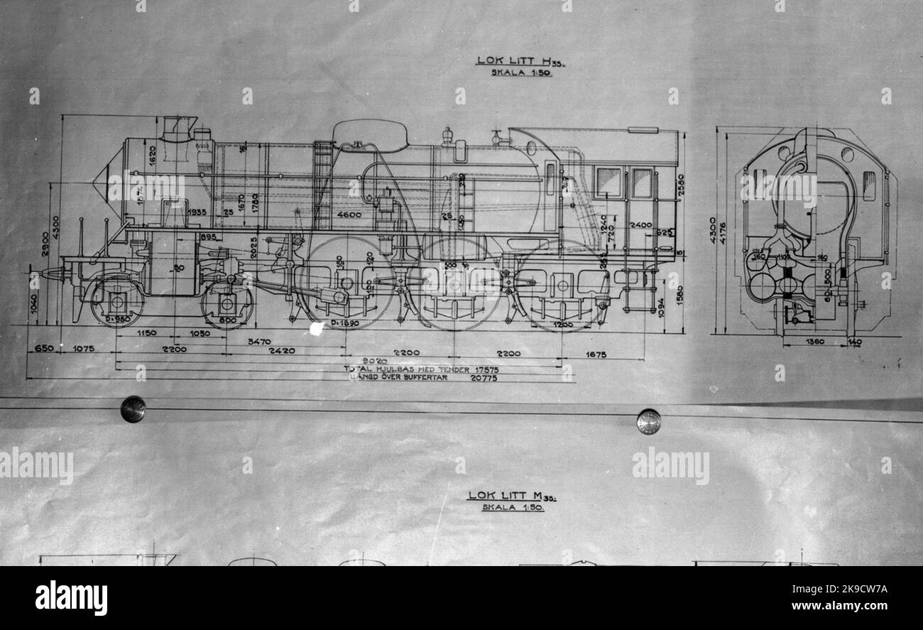 H3 Drawing File Drawing BJ steam locomotive Litt H3S. All BJ H3's locomotives were ...
