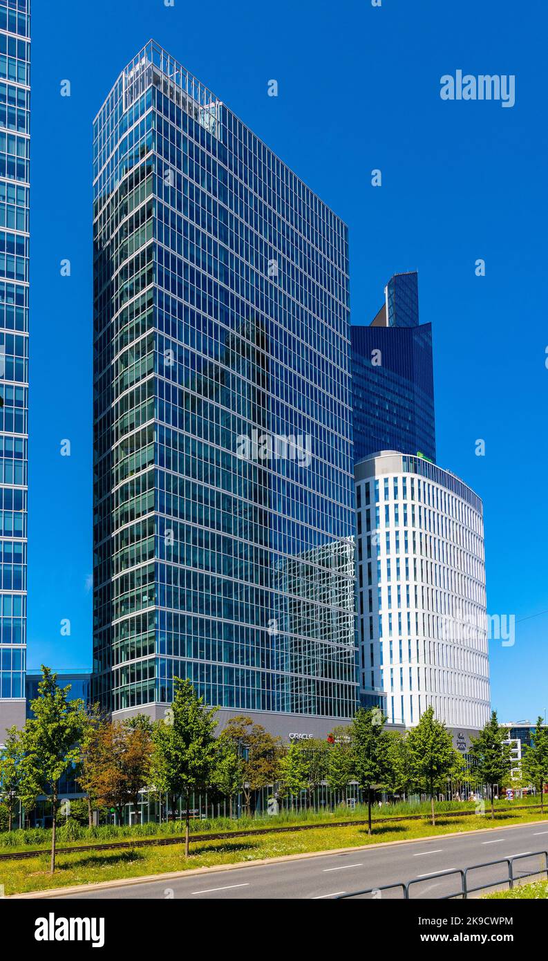 Warsaw poland july 3 warsaw hub towers office complex by ghelamco