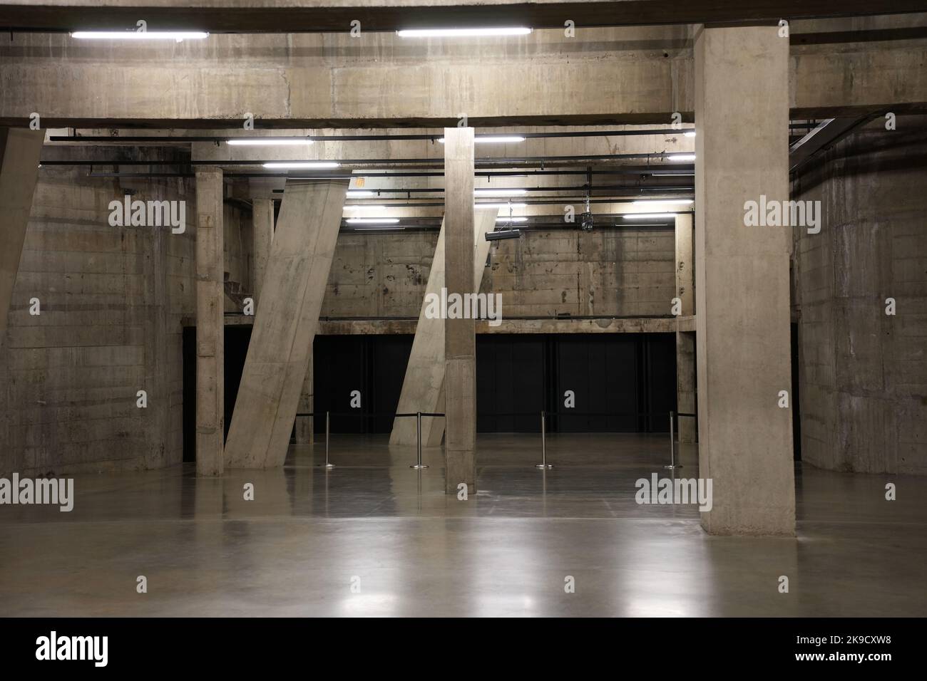 Interior of the Tate Modern Blavatnik Building, London, Stock Photo