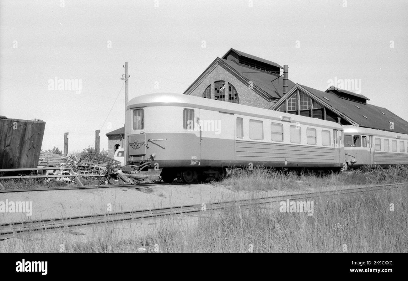 Rail bus trailer, State Railways, SJ UCF03YP 1903. Stock Photo