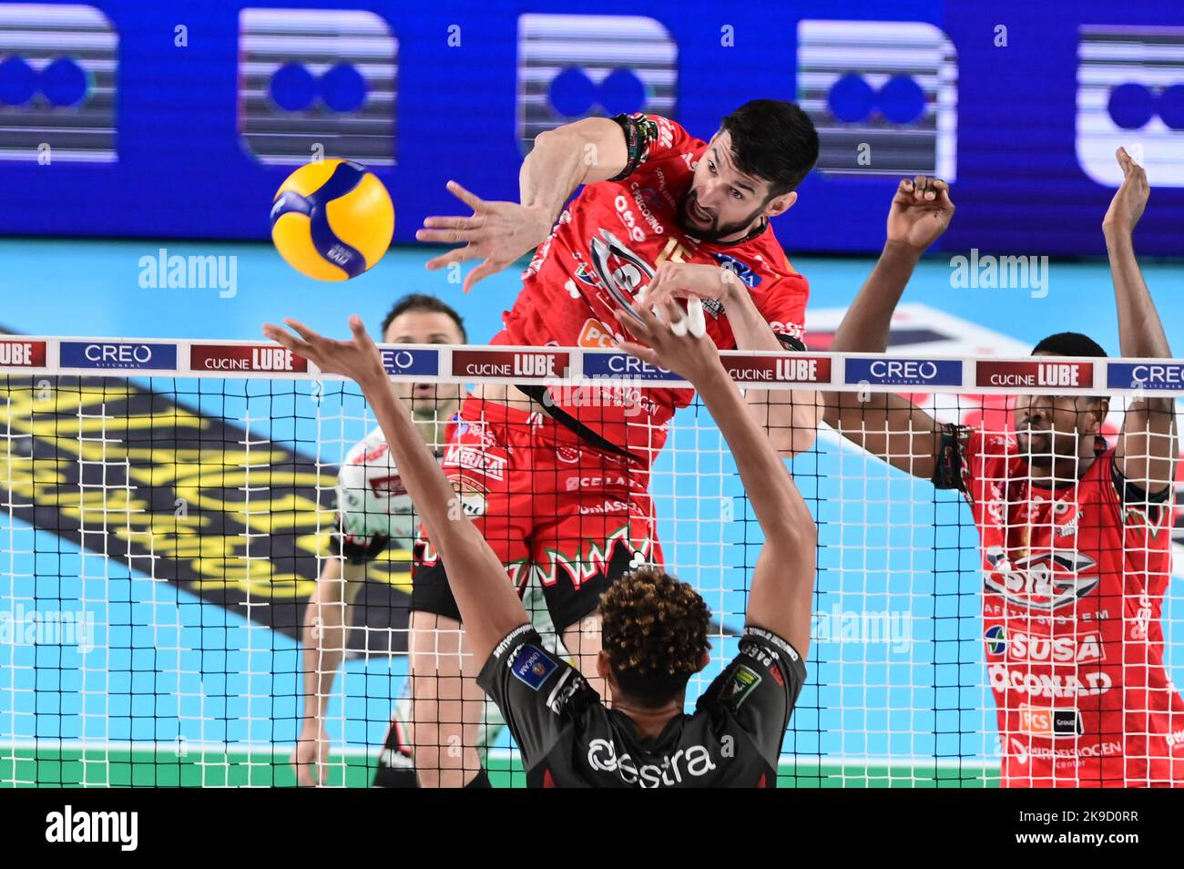 Civitanova Marche, Italy. 27th Oct, 2022. Attack of Flavio Gualberto