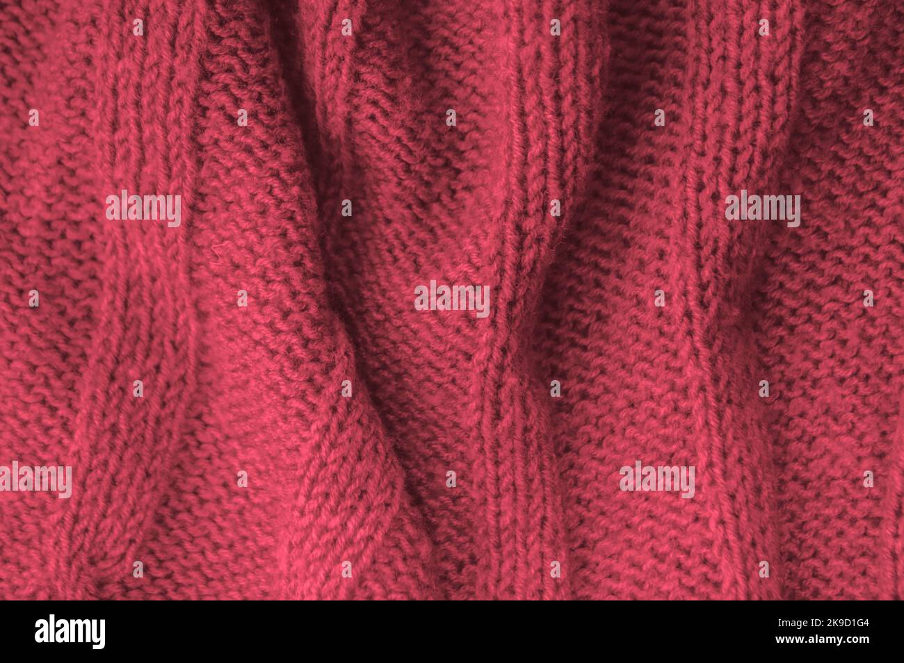 Handmade knitting background with detail weave threads Stock Photo - Alamy