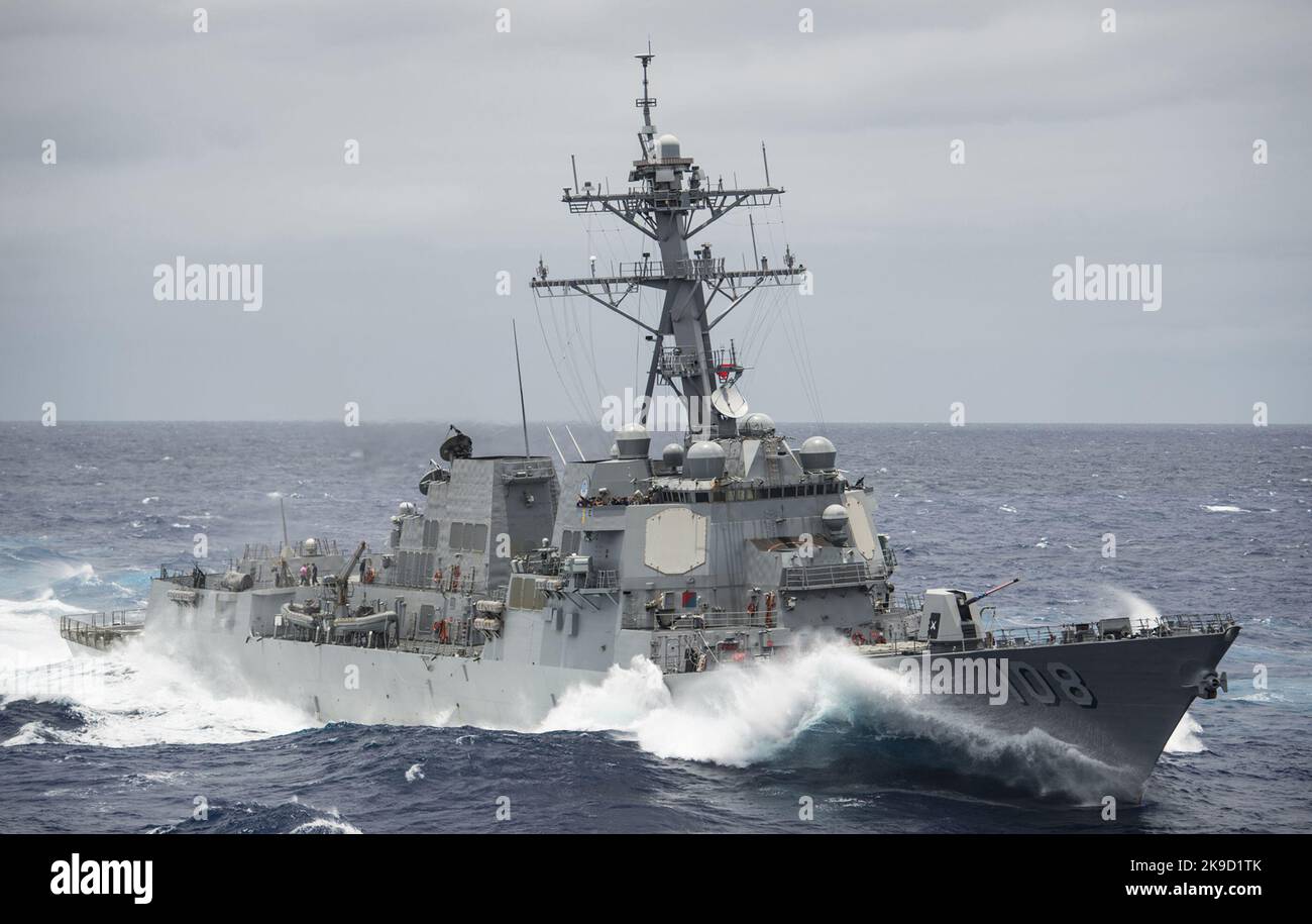 Arleigh Burke-class guided-missile cruiser USS Wayne E. Meyer (DDG 108) U.S. Navy Stock Photo