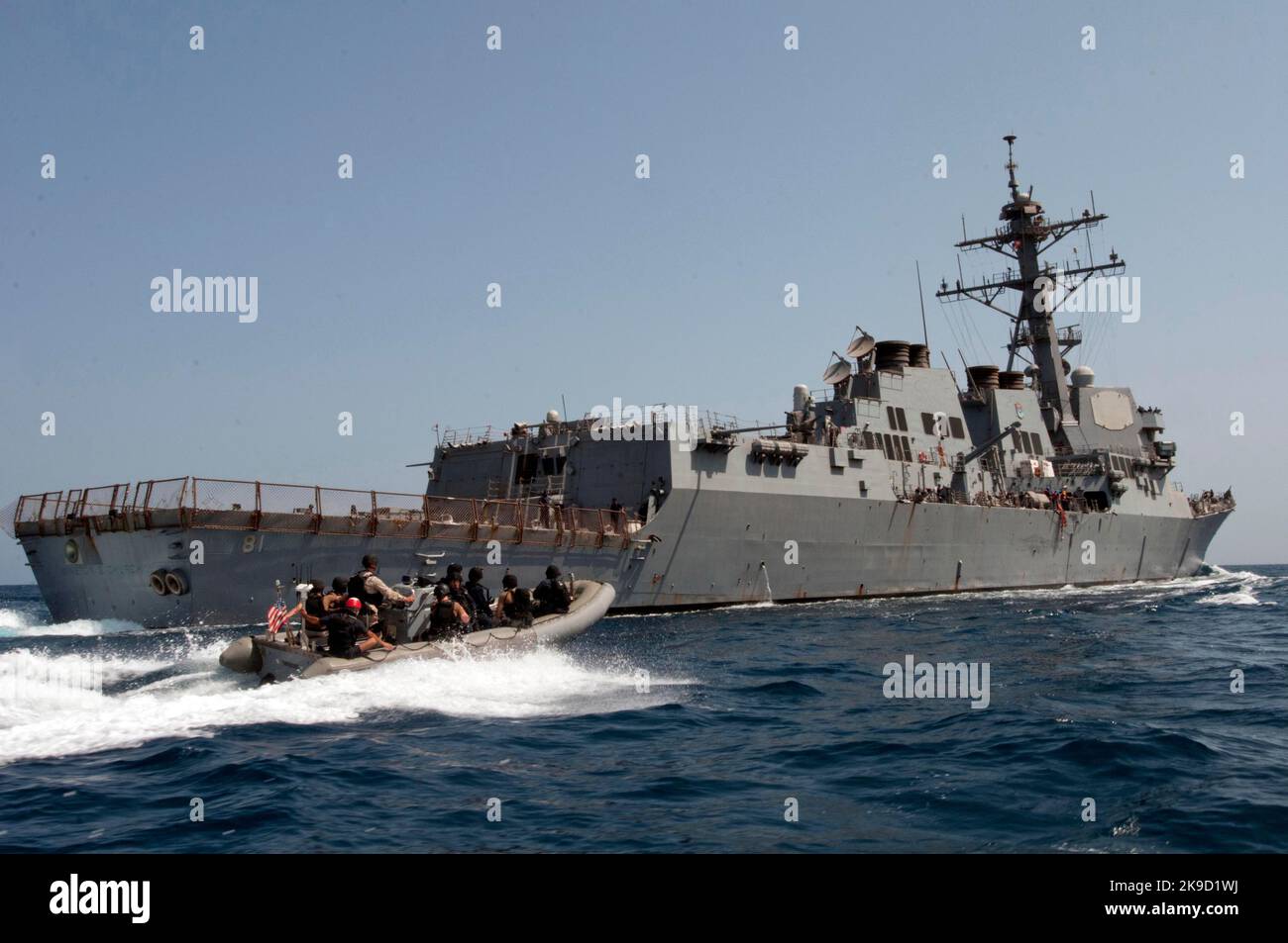 Guided-missile destroyer USS Winston S. Churchill (DDG 81) U.S. Navy Stock Photo