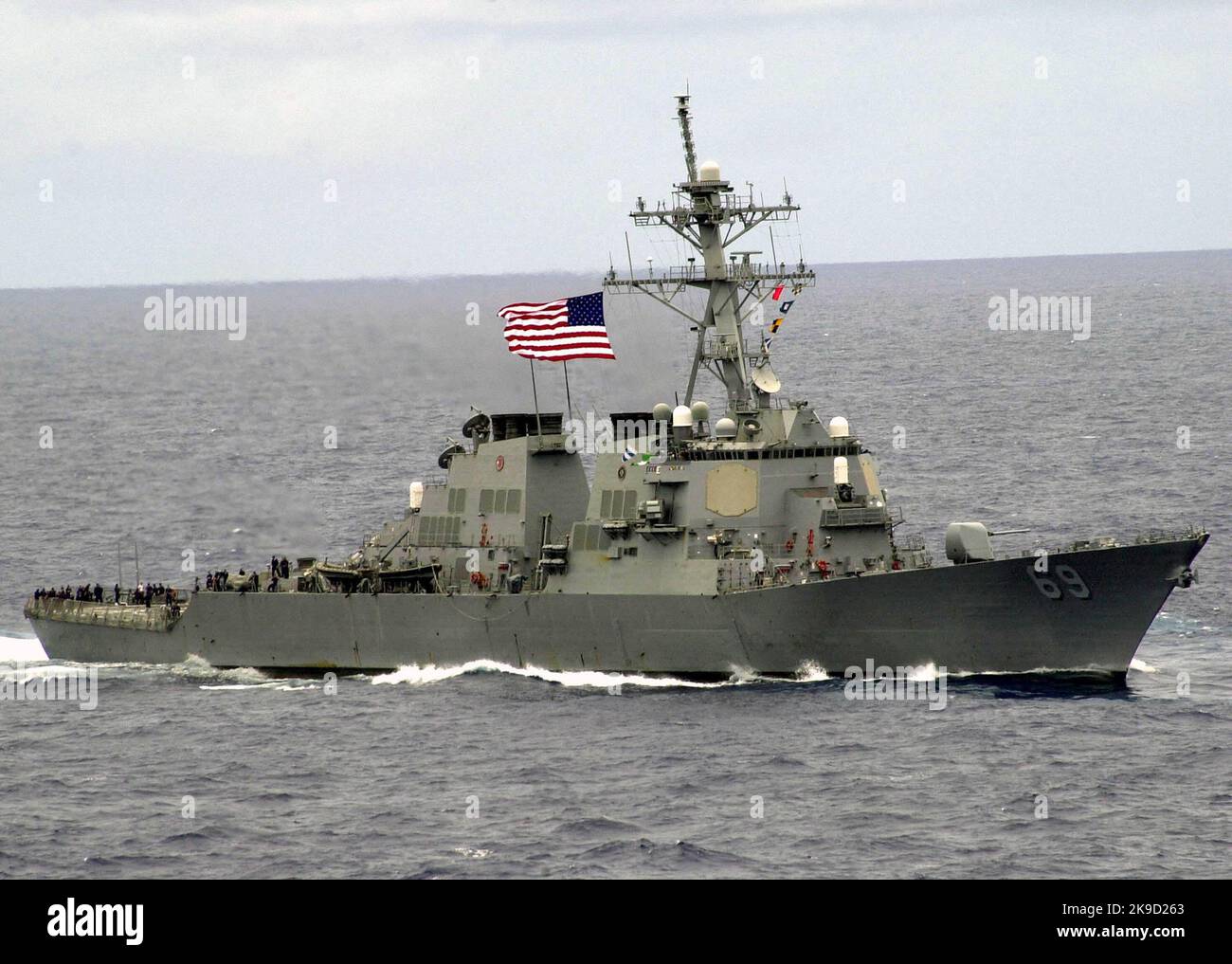 The guided missile destroyer USS Milius (DDG 69) U.S. Navy Stock Photo
