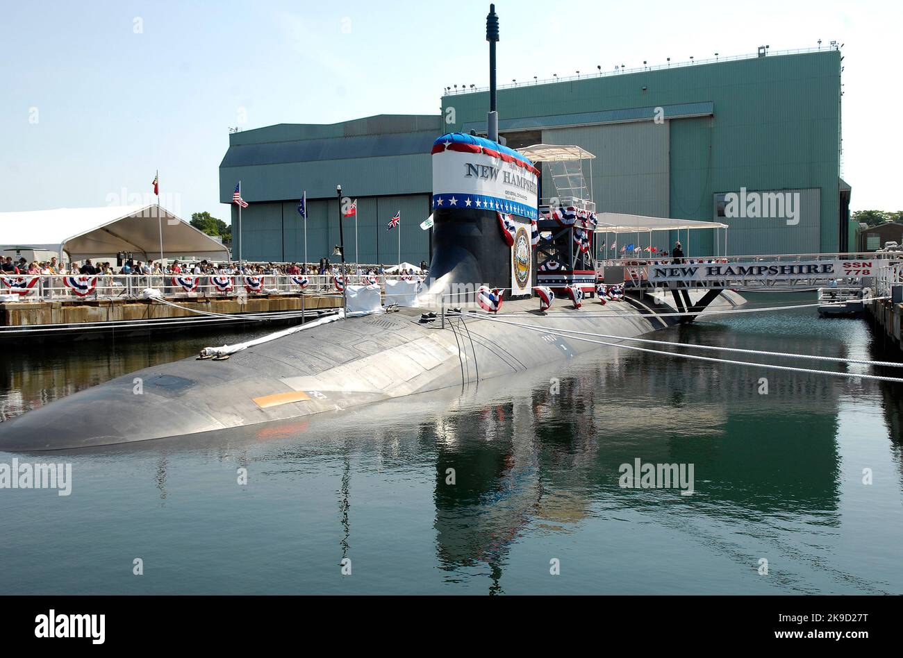 USS New Hampshire (SSN-778), Virginia-class nuclear-powered attack submarine, U.S. Navy Stock Photo