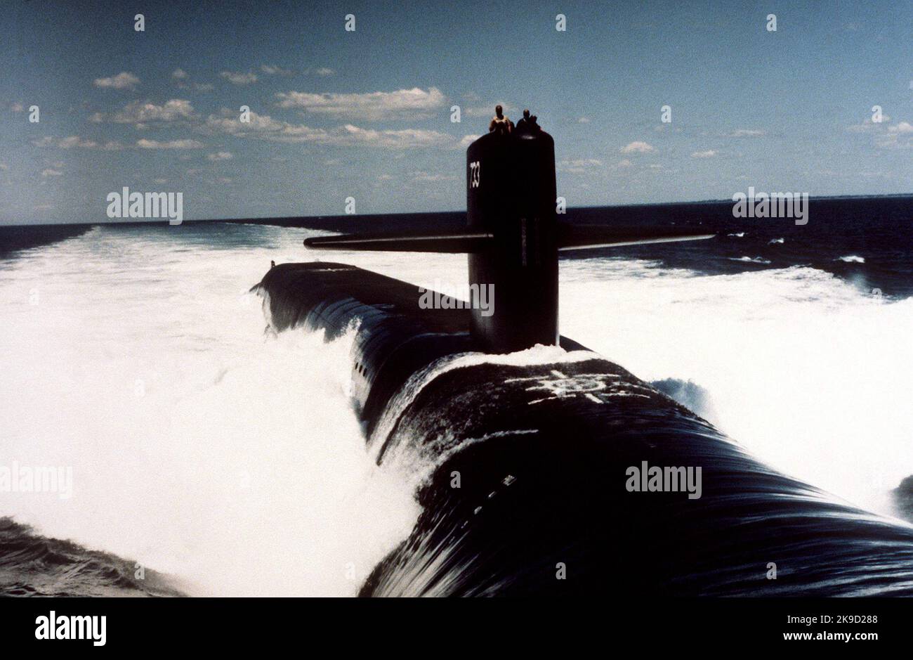 USS Nevada (SSBN-733) is a United States Navy Ohio-class ballistic missile submarine Stock Photo