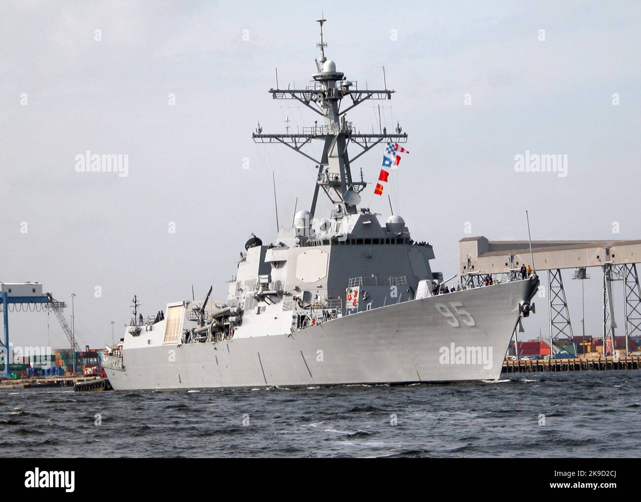 The guided missile destroyer USS James E. Williams (DDG 95) U.S. Navy Stock Photo