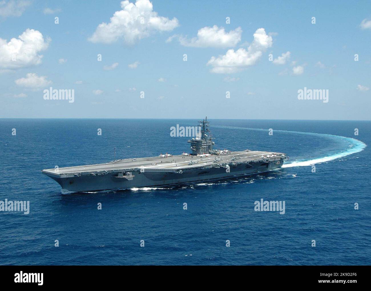 The Nimitz-class aircraft carrier USS Dwight D. Eisenhower (CVN 69) U.S. Navy Stock Photo