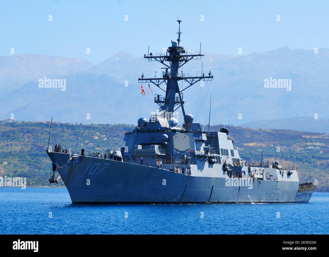 The guided-missile destroyer USS Gravely (DDG 107) U.S. Navy Stock Photo