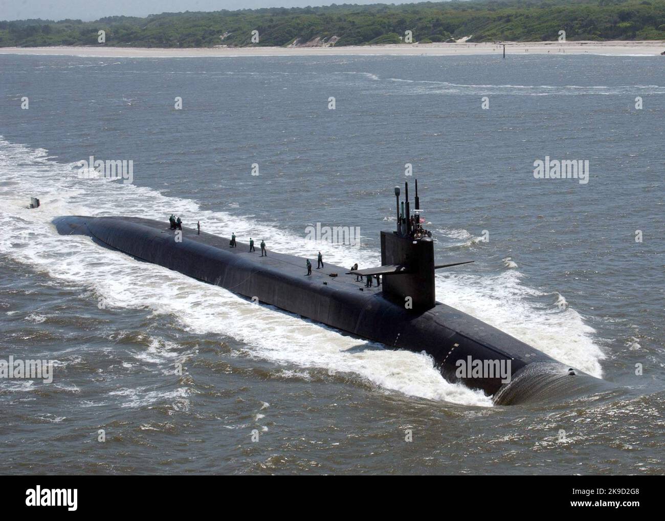 USS Florida (SSBN-728/SSGN-728), an Ohio-class cruise missile submarine, Stock Photo