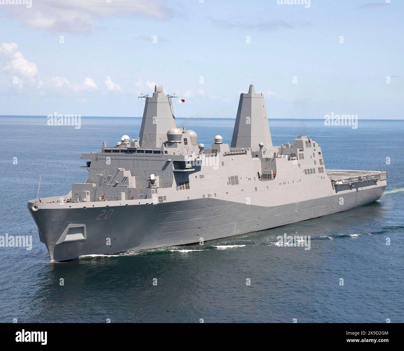 USS Green Bay (LPD-20) is a San Antonio-class amphibious transport dock (LPD 20) U.S. Navy Stock Photo