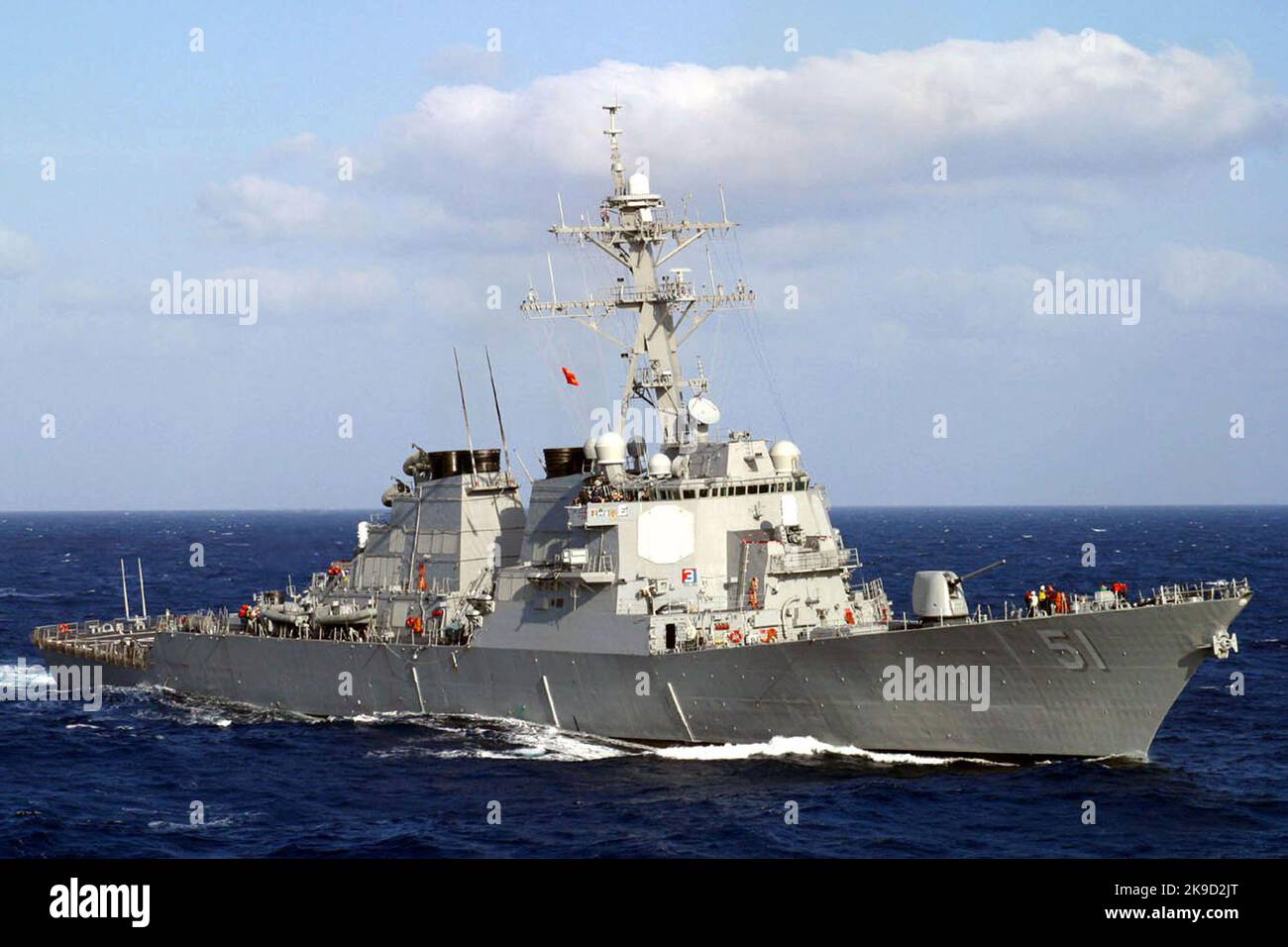 Guided missile destroyer USS Arleigh Burke (DDG 51)  U.S. Navy Stock Photo