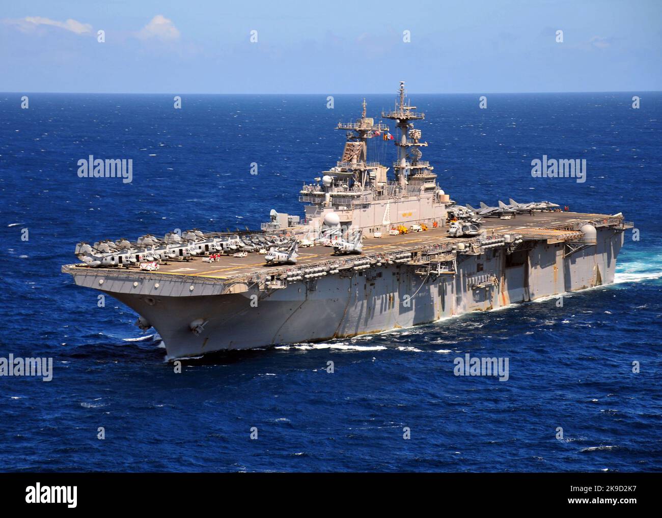 The amphibious assault ship USS Boxer (LHD 4) U.S. Navy Stock Photo