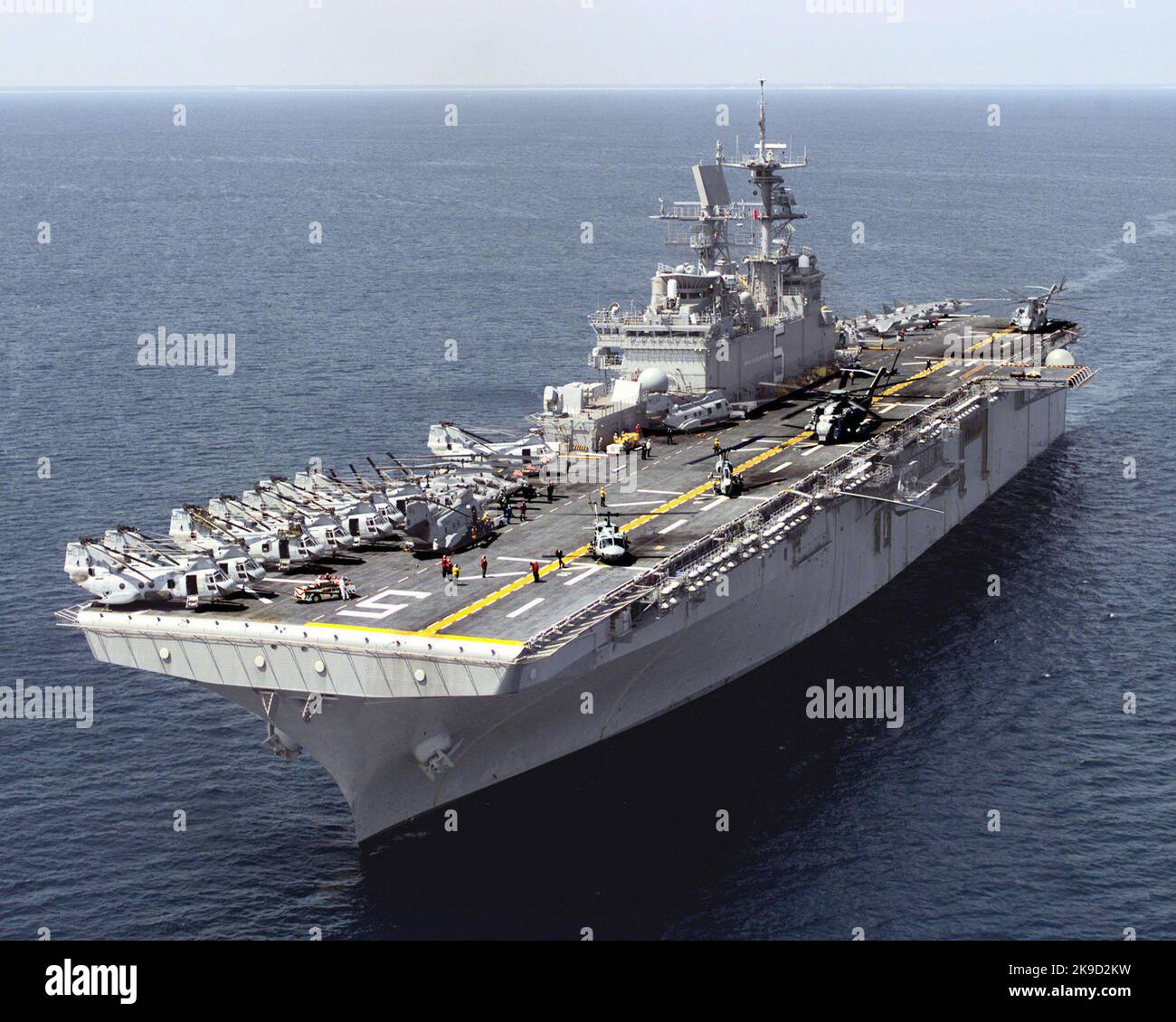 USS Bataan (LHD 5). The amphibious assault ship Bataan  U.S. Navy Stock Photo