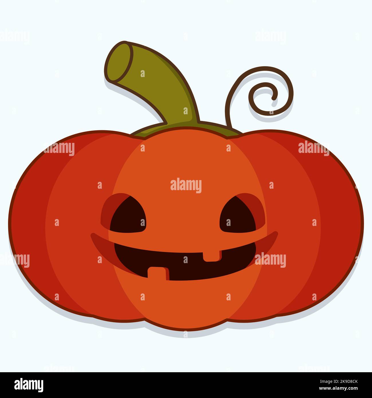 Halloween pumpkin flat vector illustration Stock Vector Image & Art - Alamy