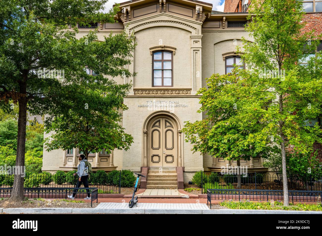 Washington, DC - Sept. 8, 2022: The historic Woodhull House contains the Albert H. Small Washingtonia Collection of objects documenting the history of Stock Photo