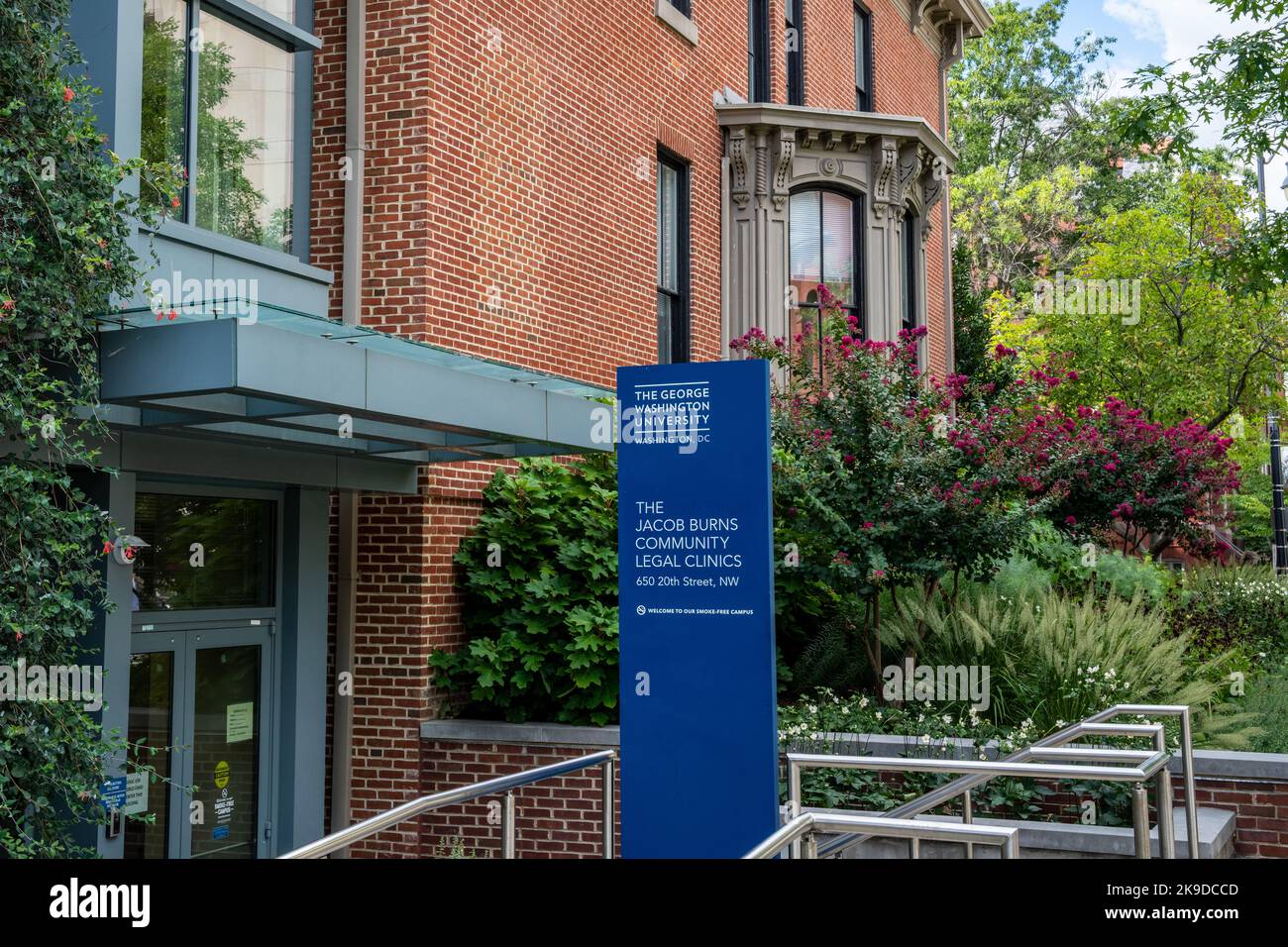 Washington, DC - Sept. 8, 2022: The Jacob Burns Community Legal Clinics of George Washington University offer classroom instruction and the opportunit Stock Photo