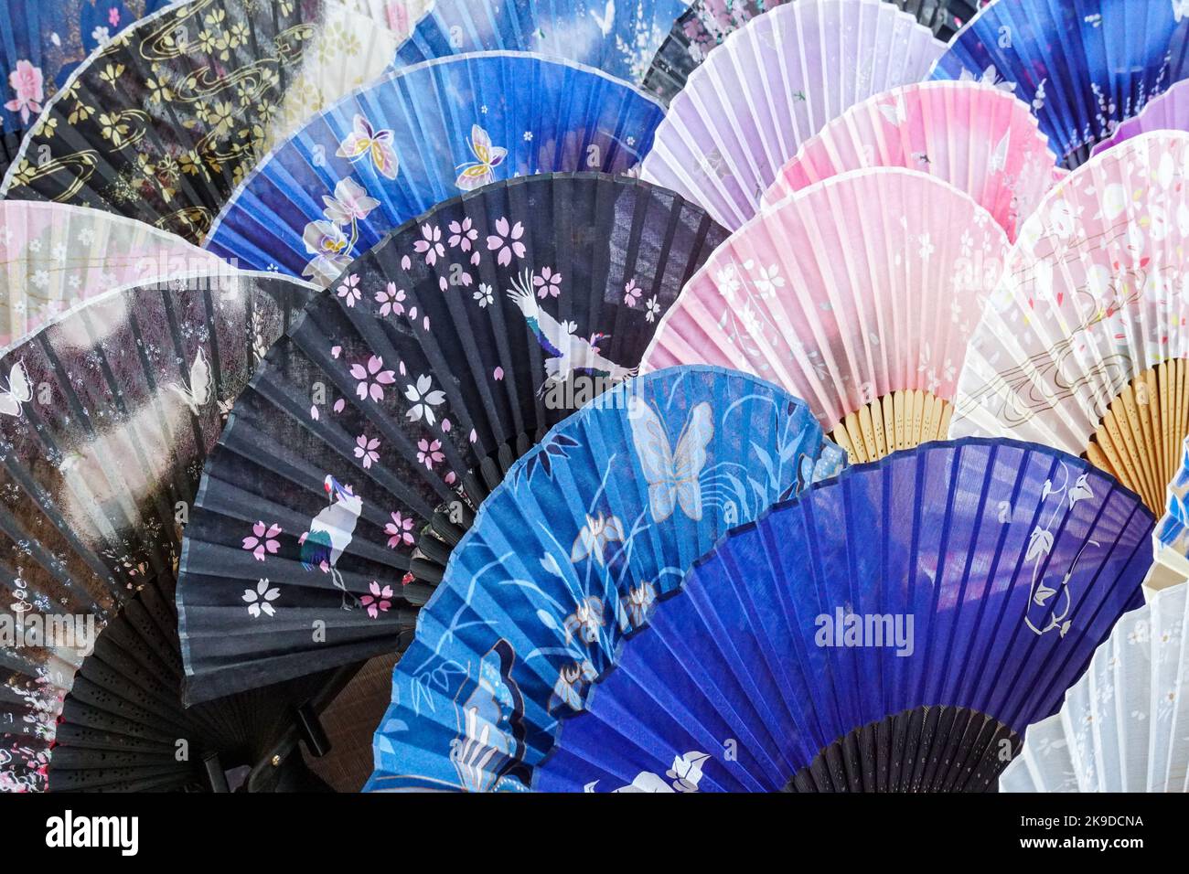 Japanese traditional fans Stock Photo Alamy