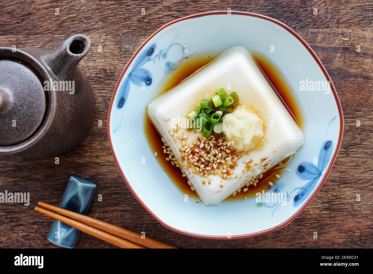 Japanese Hiyayakko (chilled tofu Stock Photo Alamy