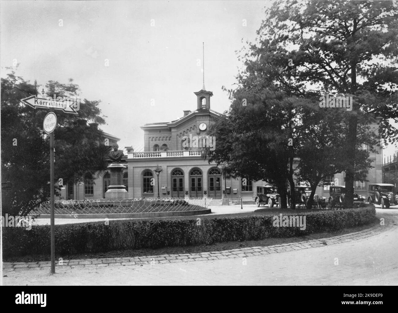 The central station from the street side. Örebro station was opened for