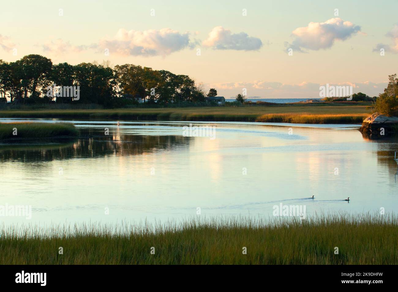 Farm River estuary, Farm River State Park, Connecticut Stock Photo Alamy