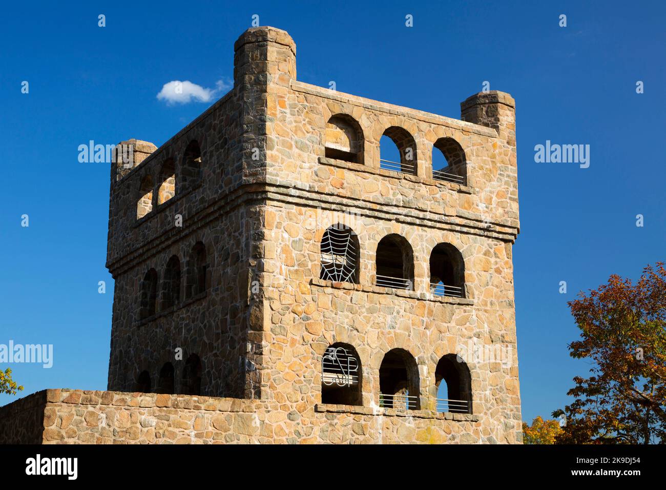 Summit tower, Sleeping Giant State Park, Connecticut Stock Photo