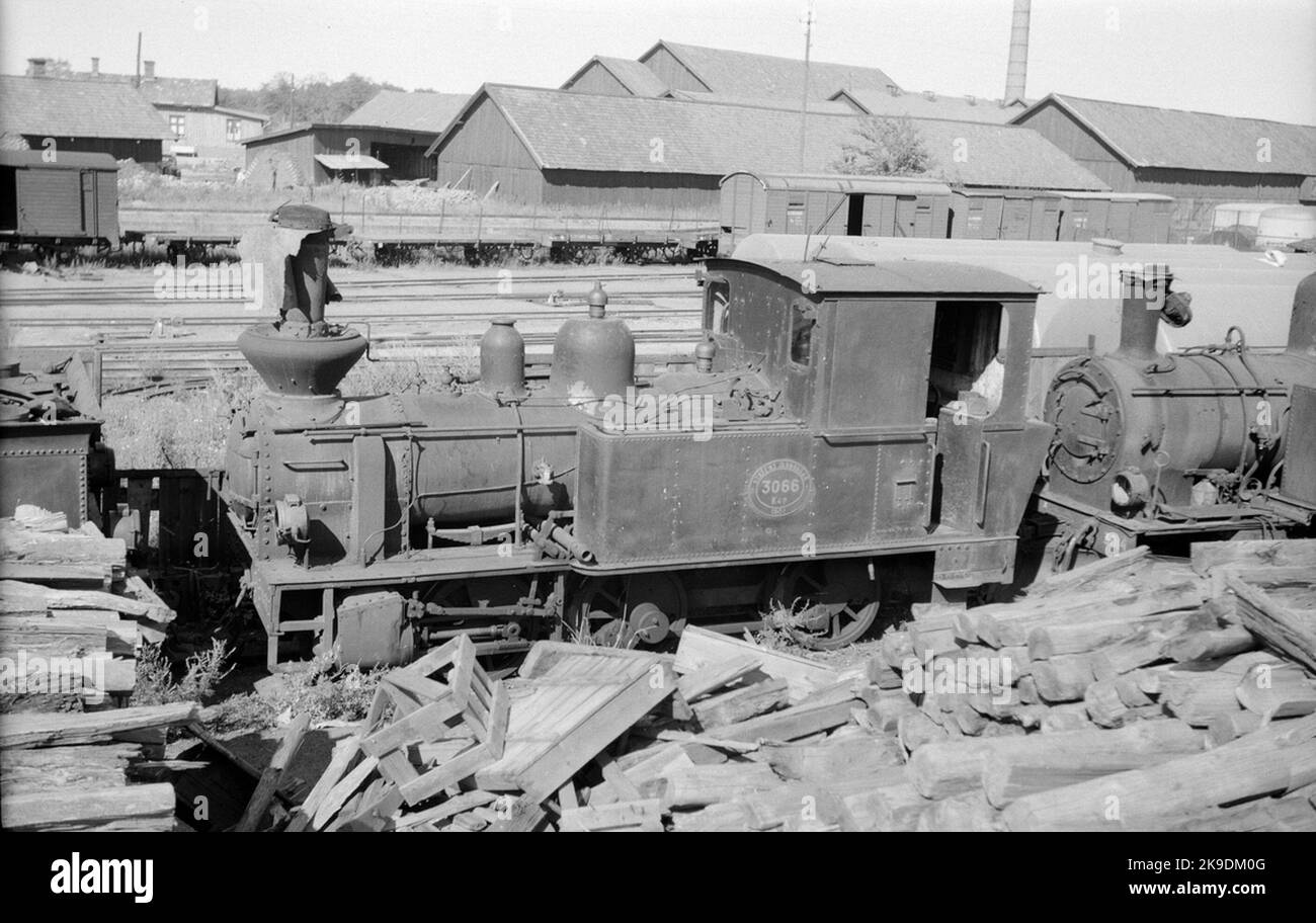 The State Railways, SJ K4P 3066, originally Slite - Roma Railway, SLRJ LOK 2 'Gute', manufactured in 1901. Stock Photo