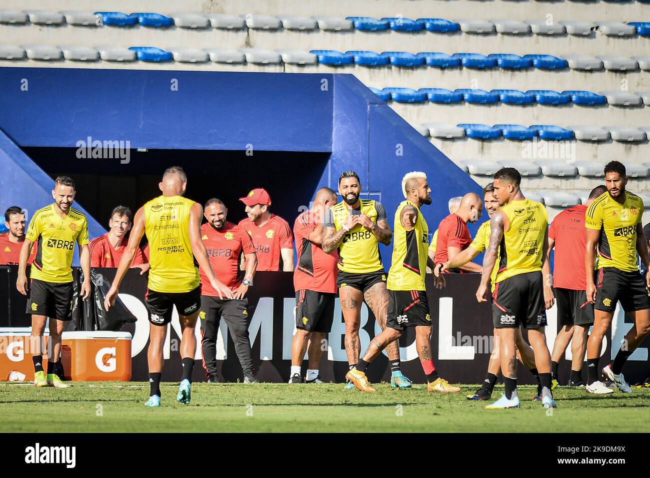 Guayaquil, Equador. 27th Oct, 2022. During Flamengo training to prepare for the 2022 Copa Libertadores Final, held at the George Capwell Stadium, located in the city of Guayaquil (Ecuador), this Thursday afternoon (27). Credit: Nayra Halm/FotoArena/Alamy Live News Stock Photo