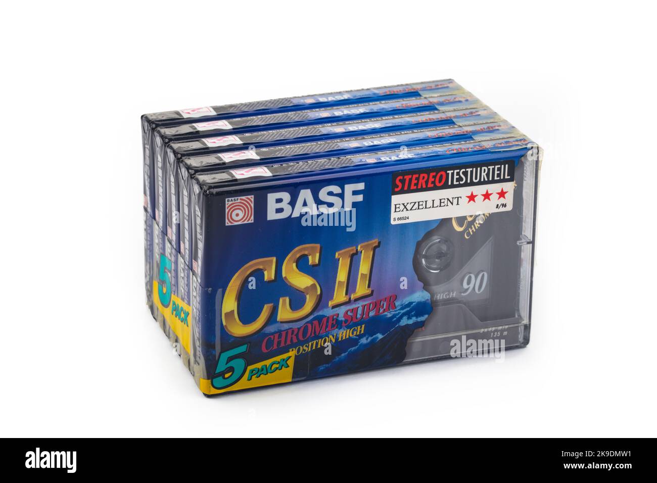 WETZLAR, GERMANY 20221019 Box of sealed audio compact cassettes