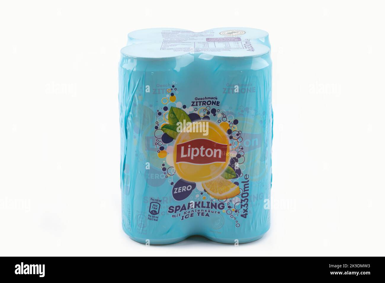WETZLAR; GERMANY 20220714 Canned LIPTON ICE TEA. Lipton Ice Tea