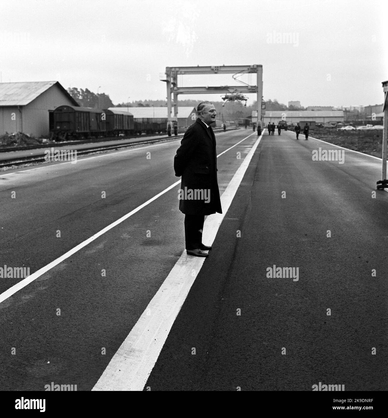 Container terminal. Director General Erik Upmark Stock Photo Alamy