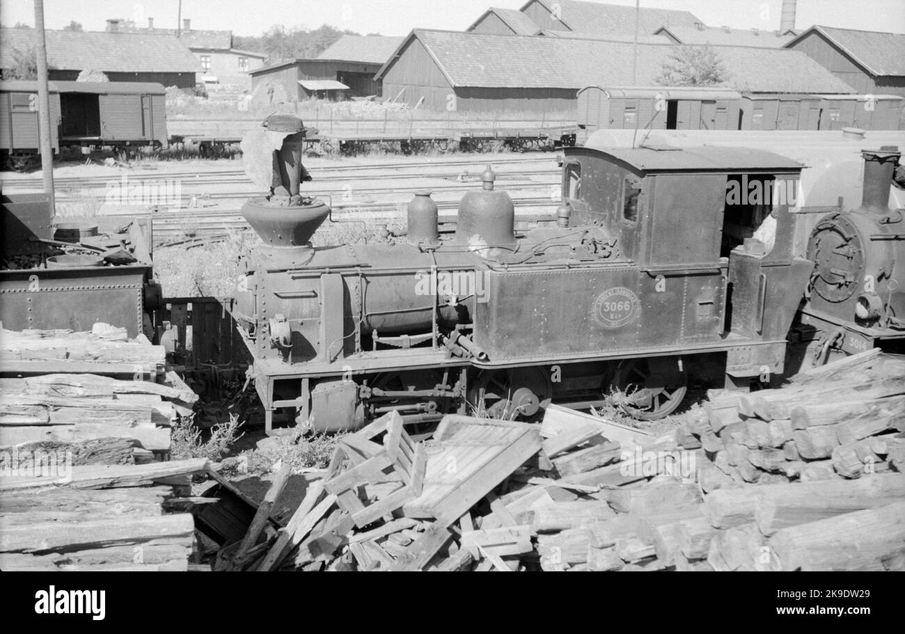 The State Railways, SJ K4P 3066, originally Slite - Roma Railway, SLRJ LOK 2 'Gute', manufactured in 1901. Stock Photo