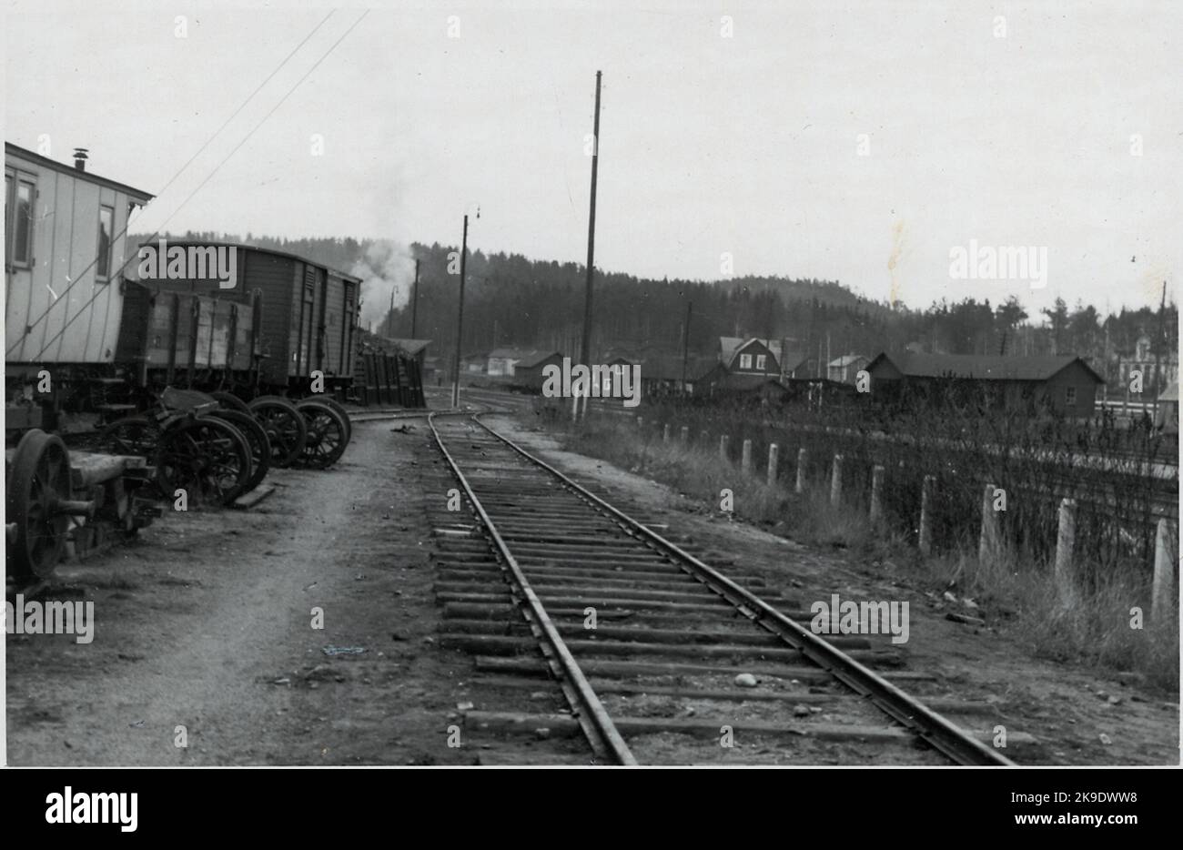 Part of the Långsele railway yard Stock Photo - Alamy