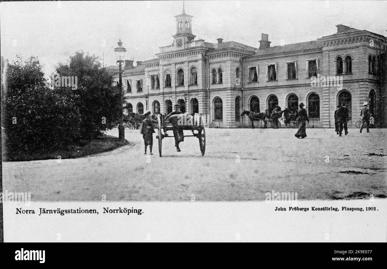 Northern railway station in Norrköping Stock Photo Alamy