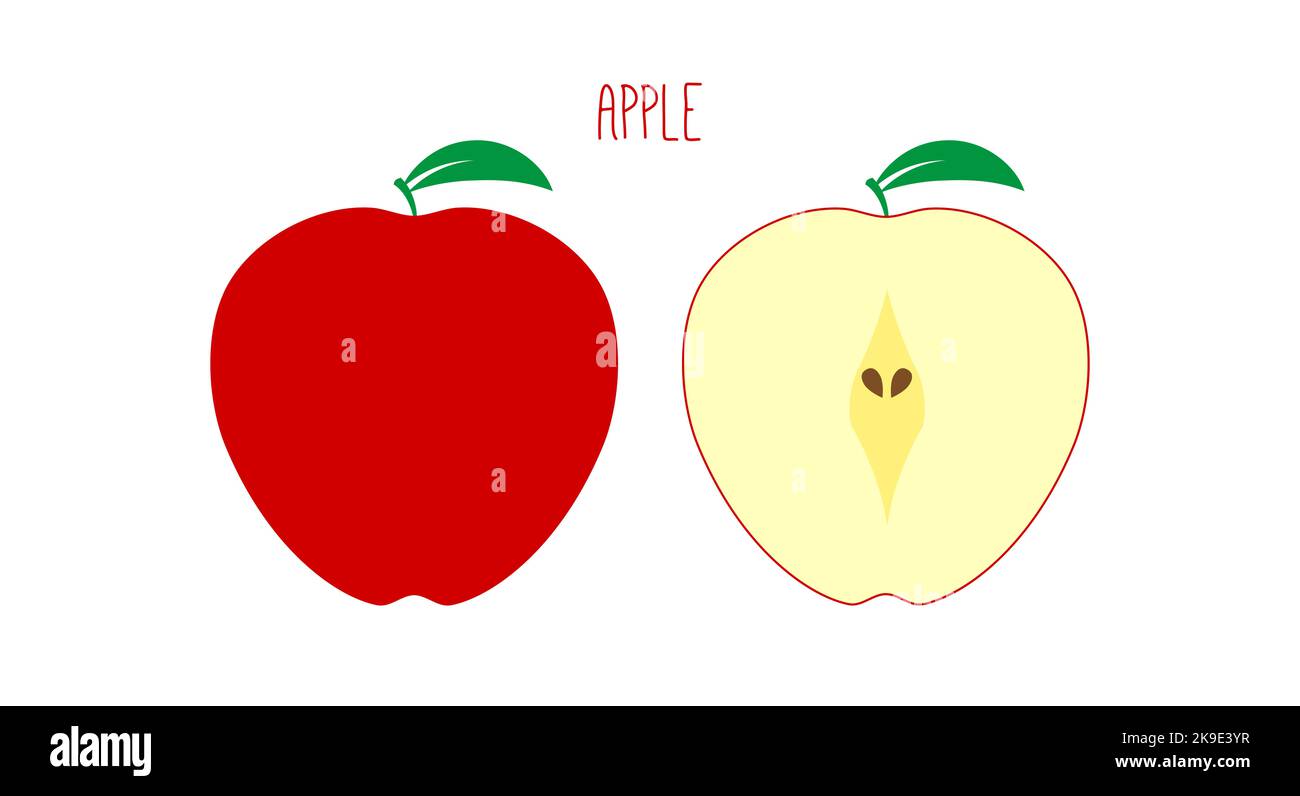Apple core logo hi-res stock photography and images - Alamy
