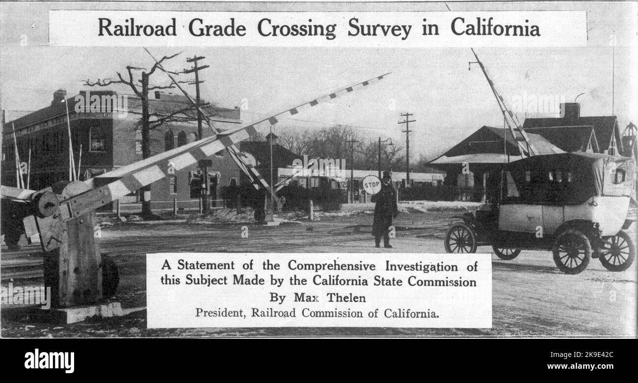 Guarded railway crossing hi-res stock photography and images - Alamy