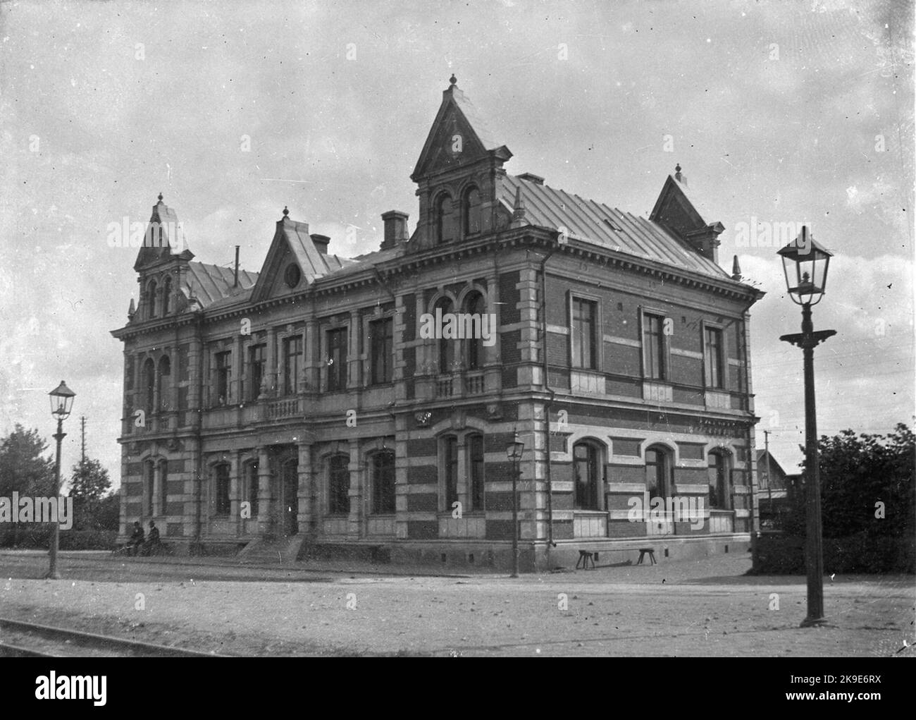 The station house, two floors in brick, was erected in 188586 Stock