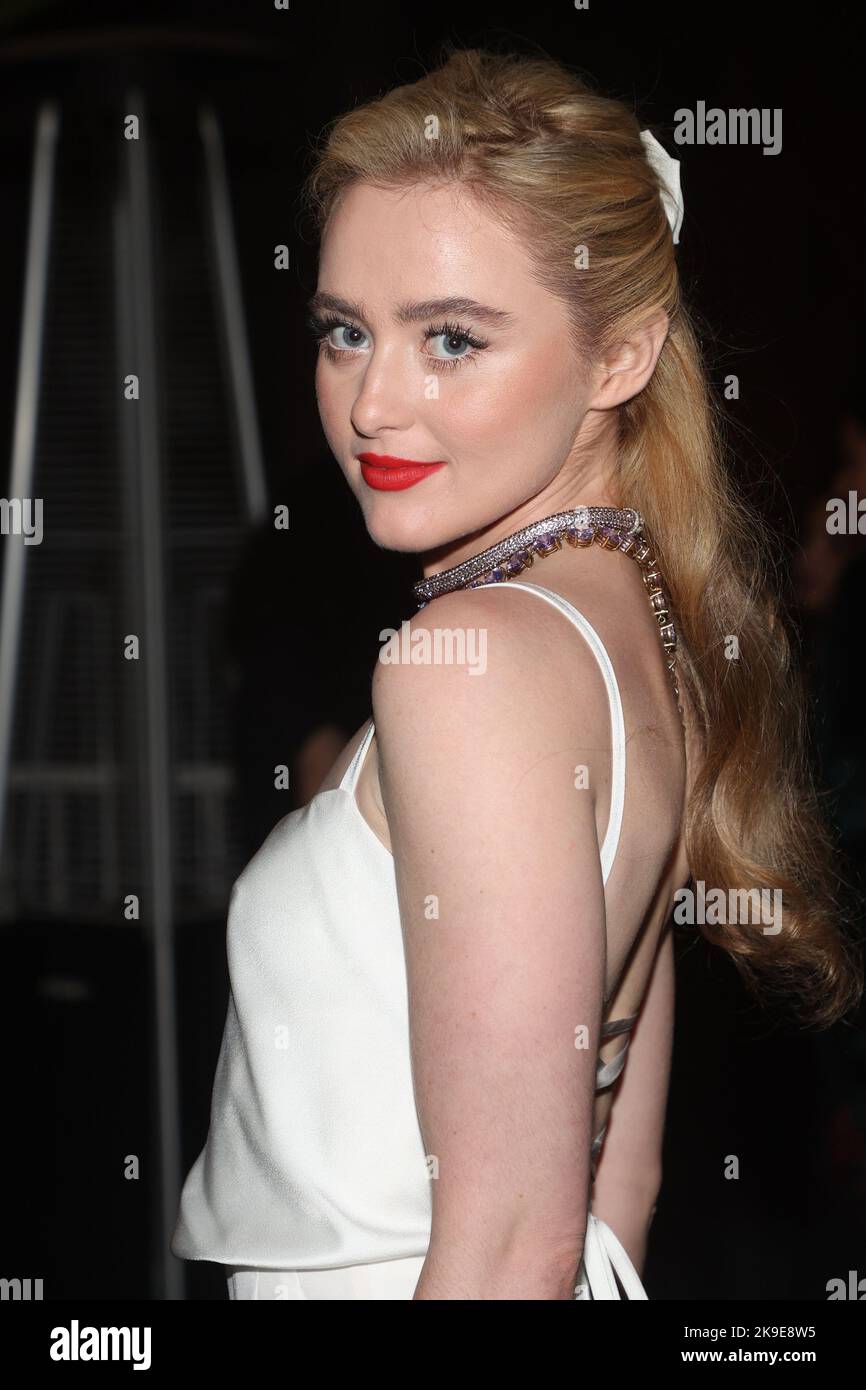 Beverly Hills, Ca. 27th Oct, 2022. Kathryn Newton at WIF Honors: Forging Forward Sponsored by Max Mara, ShivHans Pictures, Lexus and STARZ at The Beverly Hilton on October 27, 2022 in Beverly Hills, California. Credit: Faye Sadou/Media Punch/Alamy Live News Stock Photo
