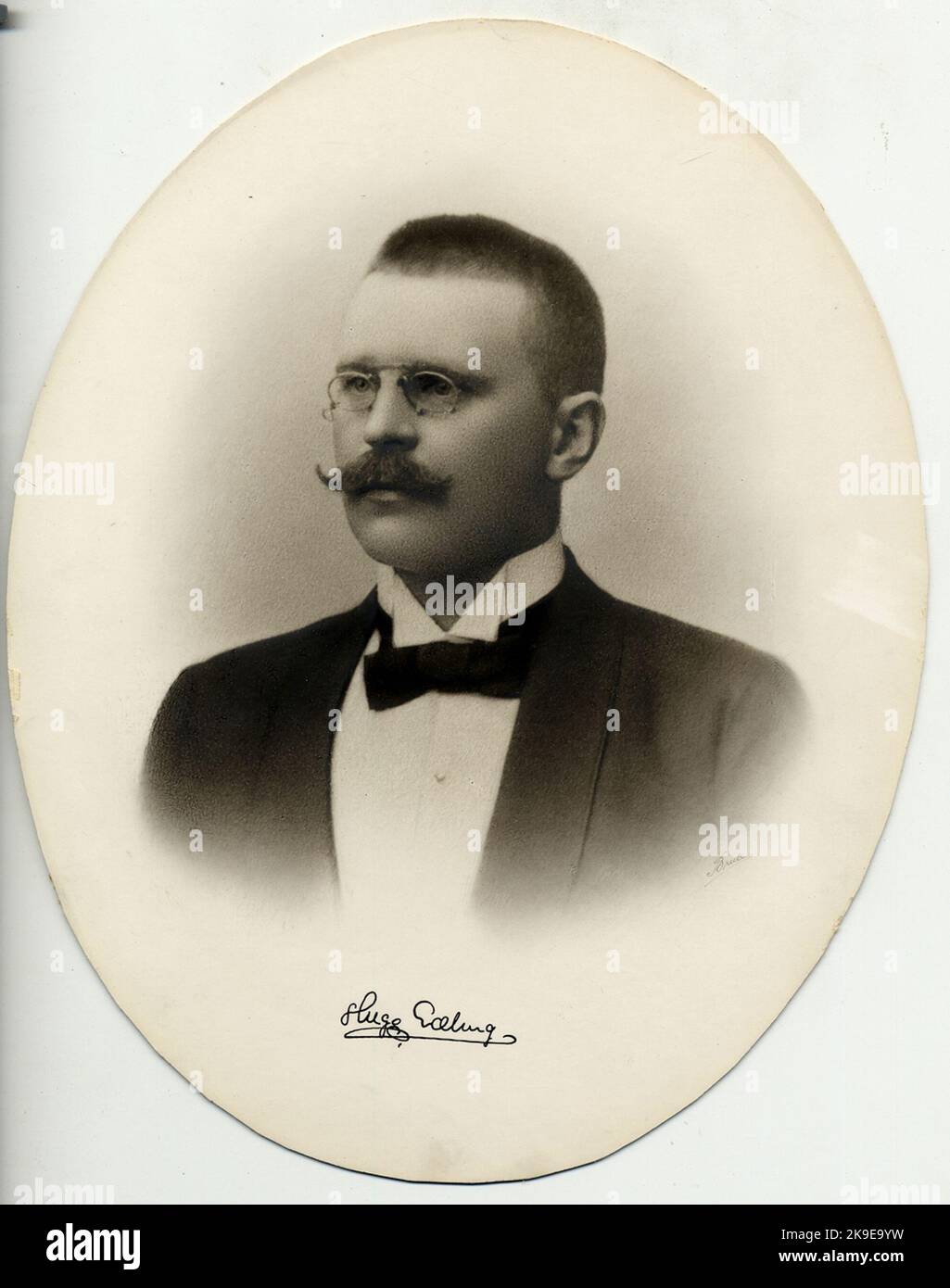 Karl Erik Hugo Edling Born 21/8 1870 TF Ban Engineering II district Gothenburg 1/1 1902 Stock Photo