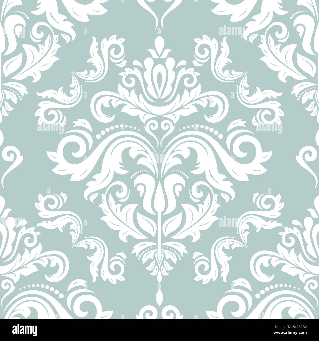 Classic seamless pattern. Damask orient ornament. Classic vintage light ...