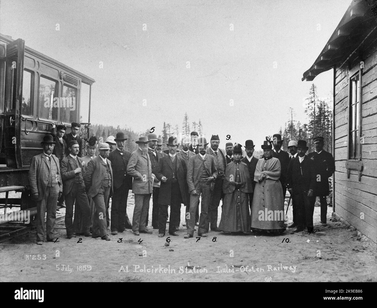 The Arctic Circle station Stock Photo - Alamy