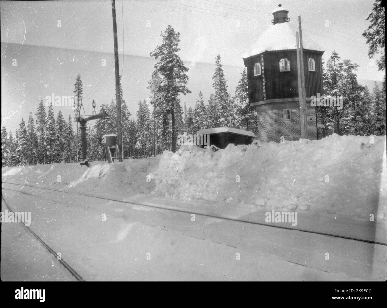 Water tower and water horse Stock Photo Alamy