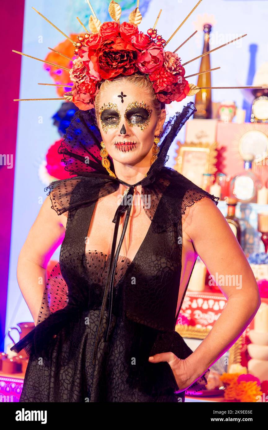 Madrid, Spain. 27th Oct, 2022. Genoveva Casanova at the Day of the Dead celebration with Don Julio tequila at the Lula Club in Madrid on October 27, 2022. Credit: Action Press.MediaPunch **FOR USA ONLY** Credit: MediaPunch Inc/Alamy Live News Stock Photo